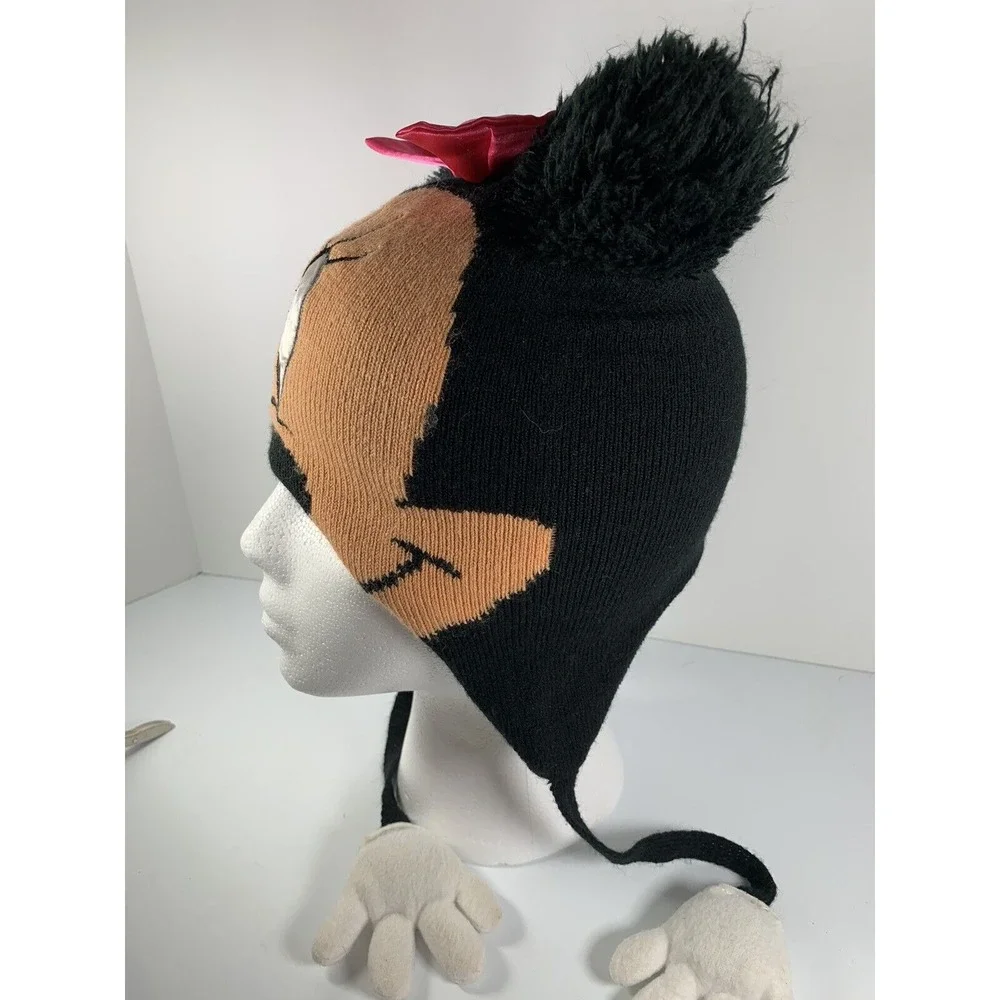 Disney Minnie Mouse Kids Winter Hat Minnie Mouse Stocking‎ Cap With Hands